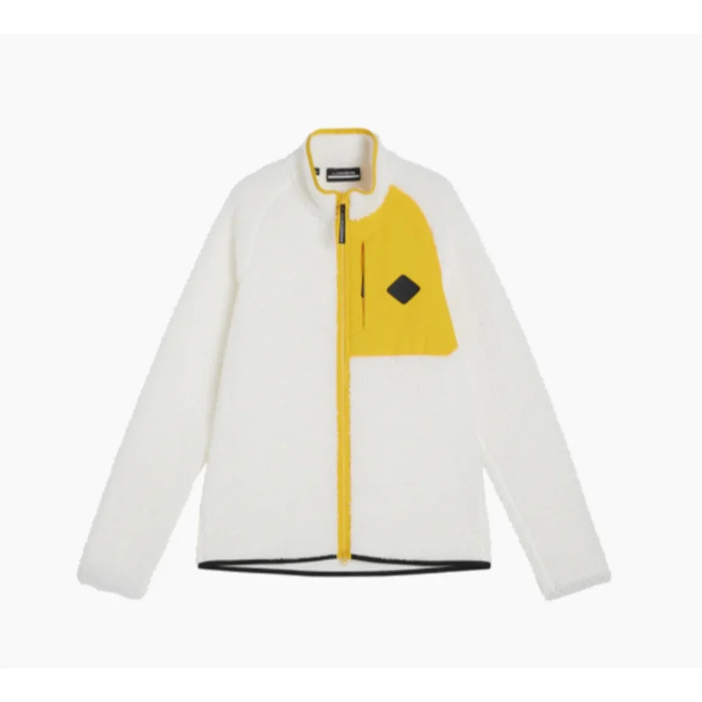 NWT J.Lindeberg Zeke Mid Layer Jacket Cloud White, XXL, Full Zip